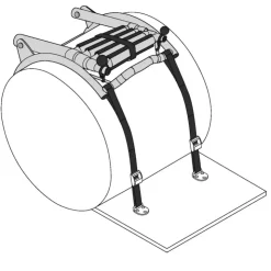 Hot Osculati Echelle de bain télescopique semi-rigide