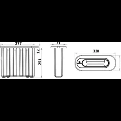 New Osculati Echelle d'urgence encastrée de secours ISO 15085