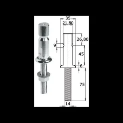 Clearance Osculati Embase de chandelier invisible Pour chandelier 25 x 1,5 mm