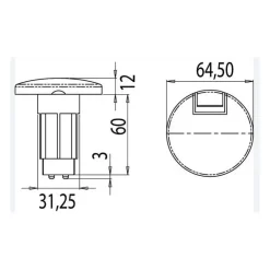 Discount Osculati Embase pour lampe de cockpit