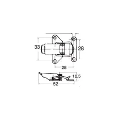 Osculati Fermeture sauterelle inox 100 kg