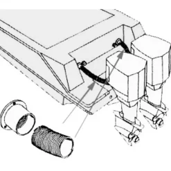 Sale Osculati Gaine commande moteur