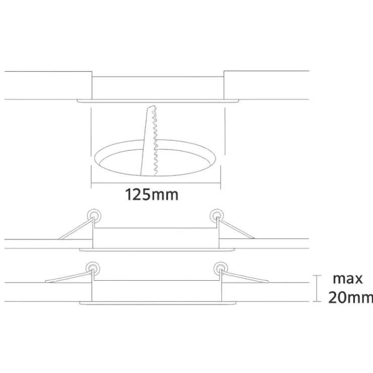 Clearance Osculati Grille PVC ronde distribution 88 cm² | ø 125 mm