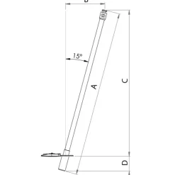 Sale Osculati Hampe flexible pour taud | fibre de verre et carbone