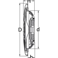 Osculati Haut-parleur extra-plat 6,5" - 120 W