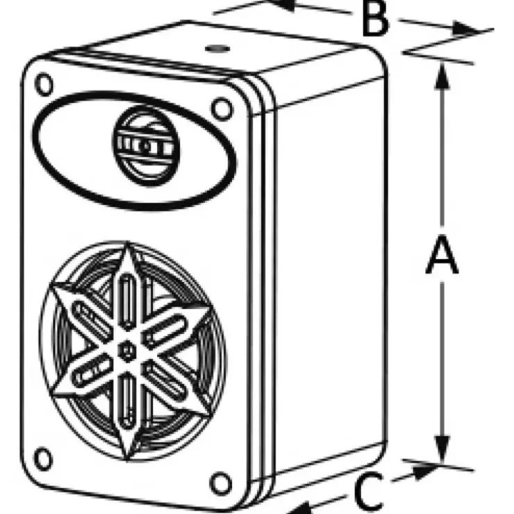New Osculati Haut-parleur sur caisson 4" - 240 W
