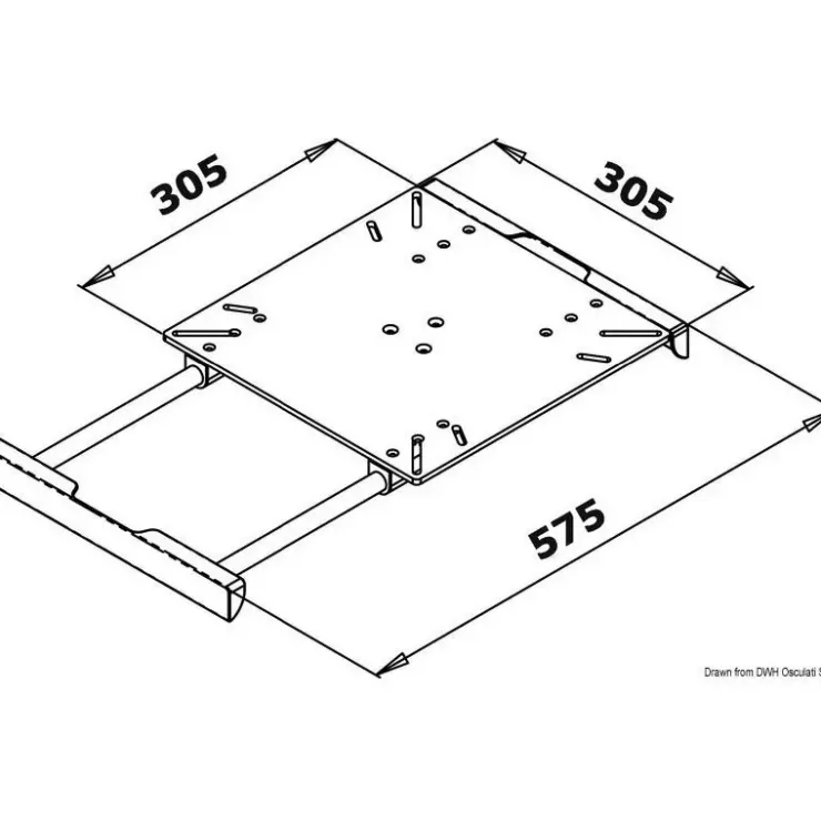 Best Osculati Kit extension pied de table
