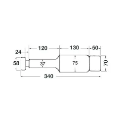 New Osculati Kit vérins pour flaps bateau