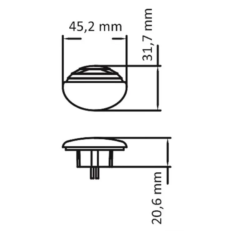 New Osculati Lumières de courtoisie LED à encastrer