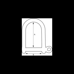 Clearance Osculati Manille lyre acier galva