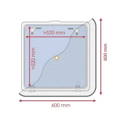 Best Osculati Moustiquaire pour panneau de pont Pour panneau de pont 520 x 520