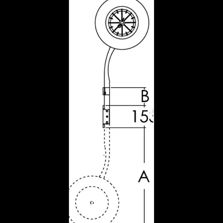 Clearance Osculati Paire de roue jumelée relevables