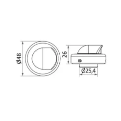 Best Osculati Passe fil inox 90°
