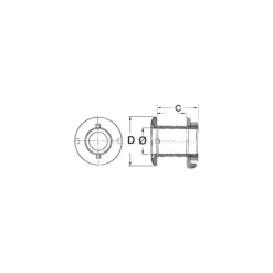 Online Osculati Passe-coque Inox filetage mâle