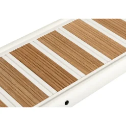 Osculati Passerelle pliante Aluminium vernis blanc et Iroko
