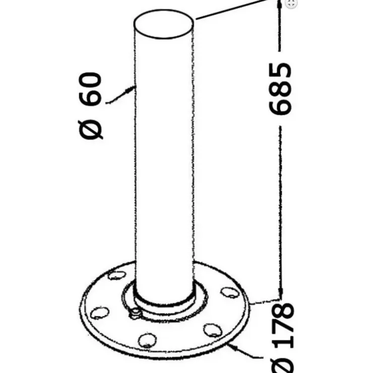 Osculati Pied & coupelle cockpit Thread lock