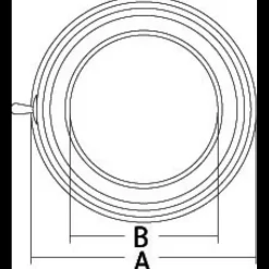 Osculati Plafonnier inox LED en saillie ø 169 mm
