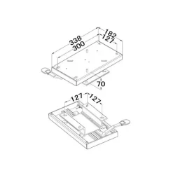 Osculati Platine raccord pour siège