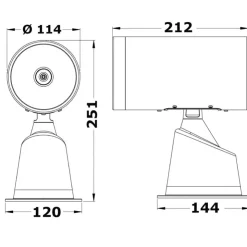 Best Osculati Projecteur Artemis électrocommandé