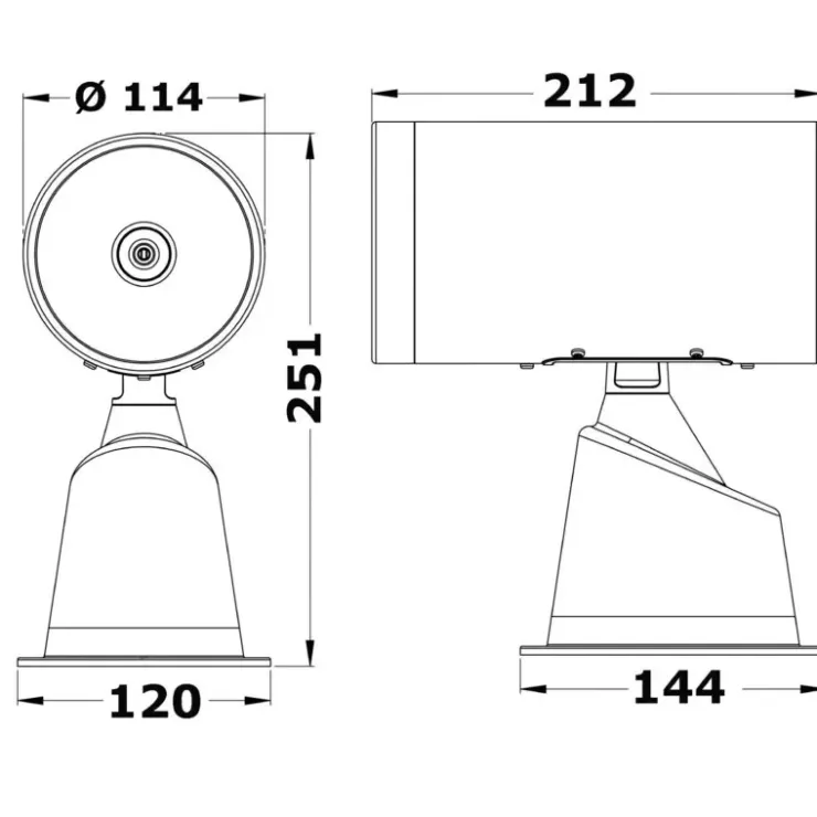 Best Osculati Projecteur Artemis électrocommandé