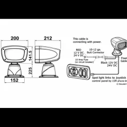 Osculati Projecteur LED Aldebaran Combo
