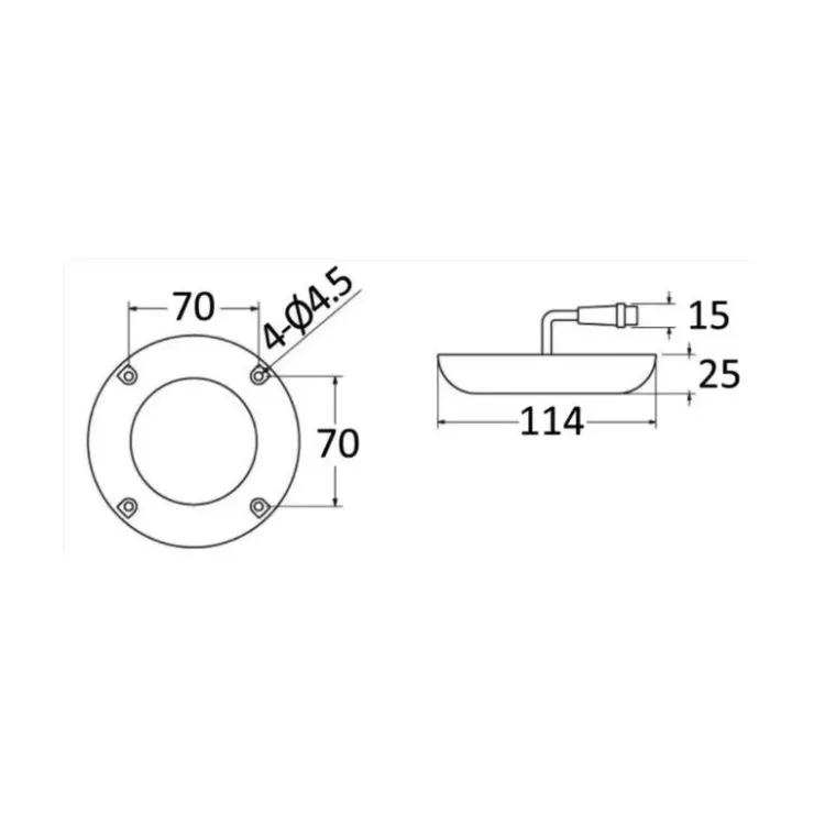Hot Osculati Projecteur marin 6 x 3 W