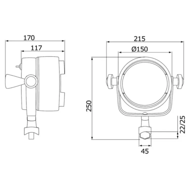 Online Osculati Projecteur Night Eye - version LED
