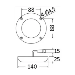New Osculati Projecteur sous-marin 12 x 3 W