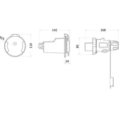 Discount Osculati Raccordement électrique 230 V 3P Cruiser - 32 A