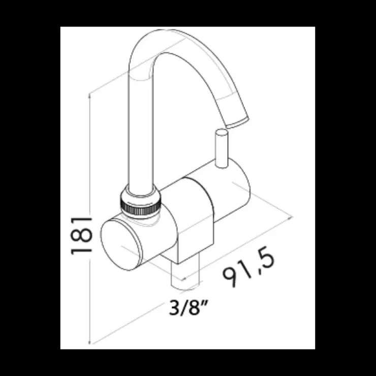 Outlet Osculati Robinet orientable Slim eau froide