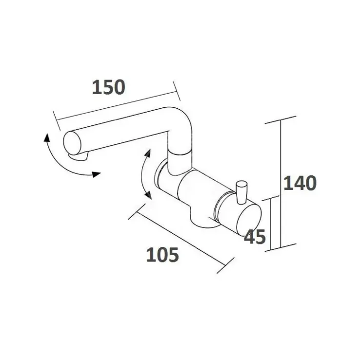 Sale Osculati Robinet rabattable mitigeur