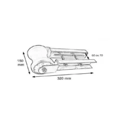 Hot Osculati Rouleau central + support