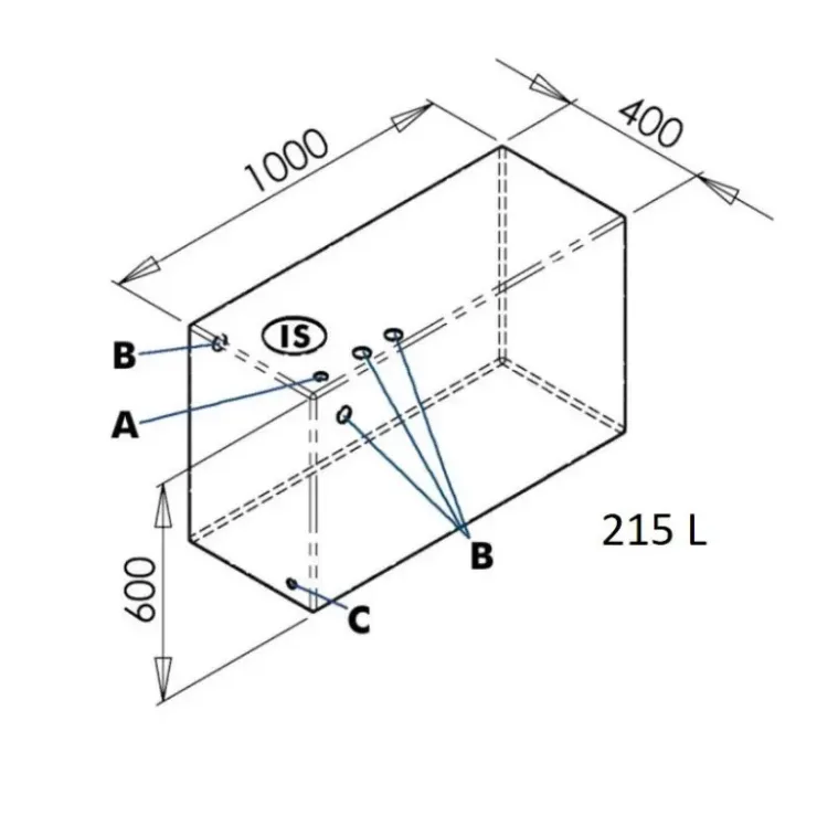Osculati Réservoir 165 à 600 L
