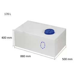 Hot Osculati Réservoir rigide eau potable | 163 L