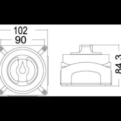 Outlet Osculati Selecta MKll commutateur batterie