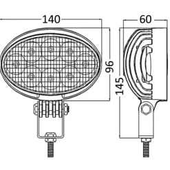Outlet Osculati Spot led HD 24W base inox