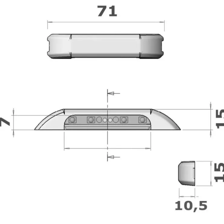 Hot Osculati Spot LED inox extérieur