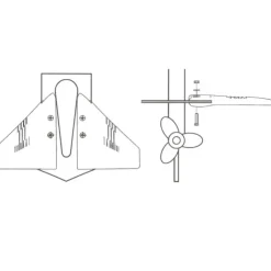 Hot Osculati Stabilisateur hydrofoil moteur HB | jusqu'à 50cv