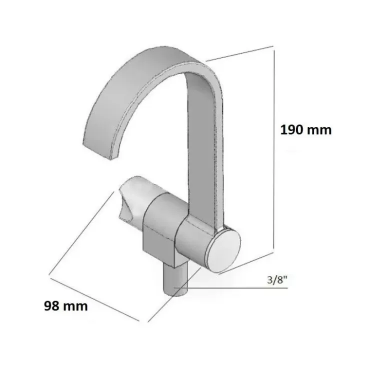 Clearance Osculati Style robinet rabattable