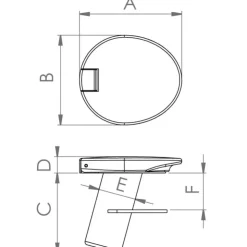 Clearance Osculati Support hampe flexible