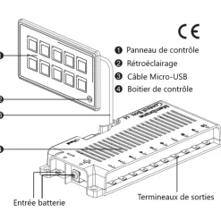 Sale Osculati Tableau électrique touch-control