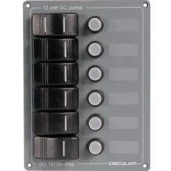 Discount Osculati Tableau électrique alu 6 interrupteurs