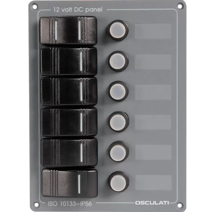 Discount Osculati Tableau électrique alu 6 interrupteurs