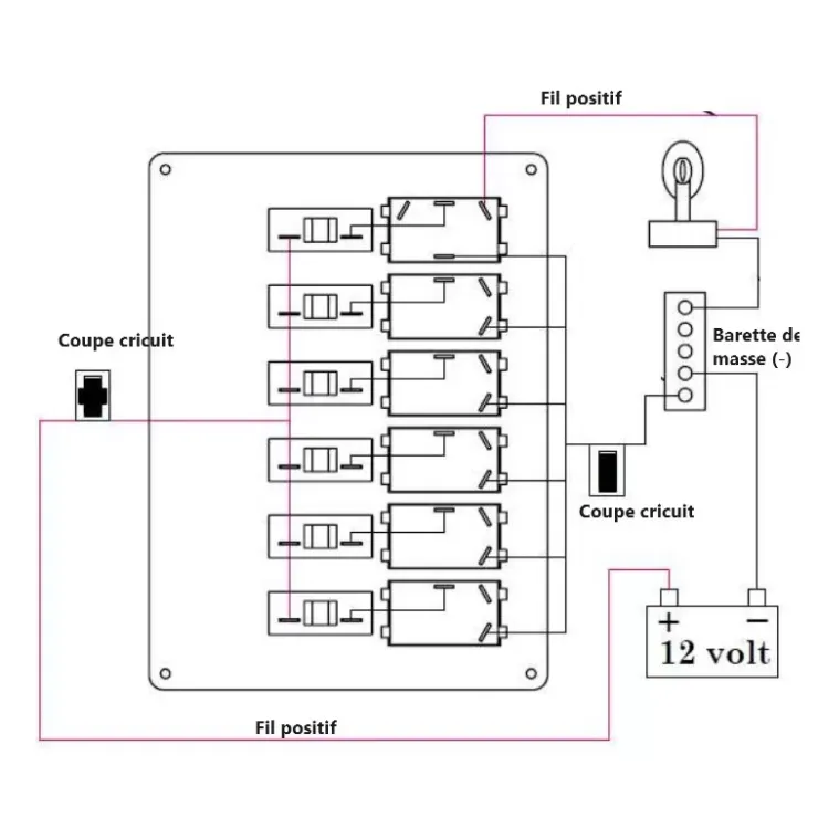 Discount Osculati Tableau électrique alu 6 interrupteurs