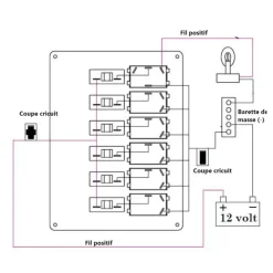 Best Osculati Tableau électrique alu 7 interrupteurs