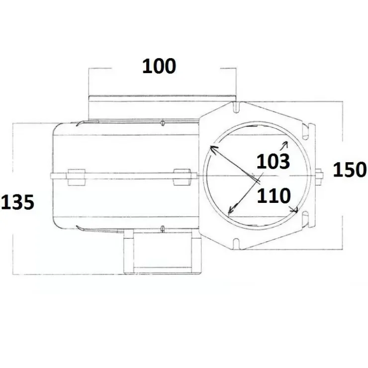 New Osculati Ventilateur centrifuge de paroi