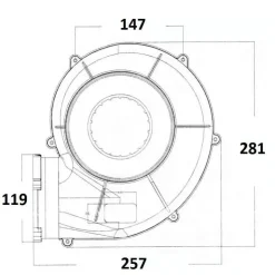 New Osculati Ventilateur centrifuge de paroi