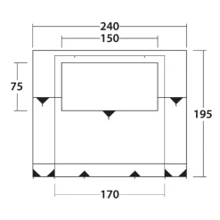 Online Outwell Backroads Awning Room | F45s F43Van / TO5200