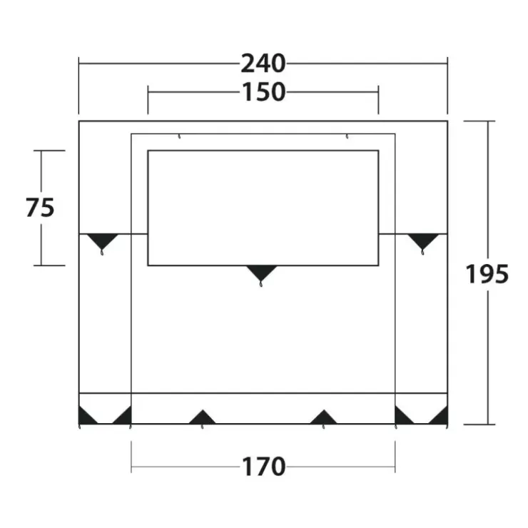 Online Outwell Backroads Awning Room | F45s F43Van / TO5200