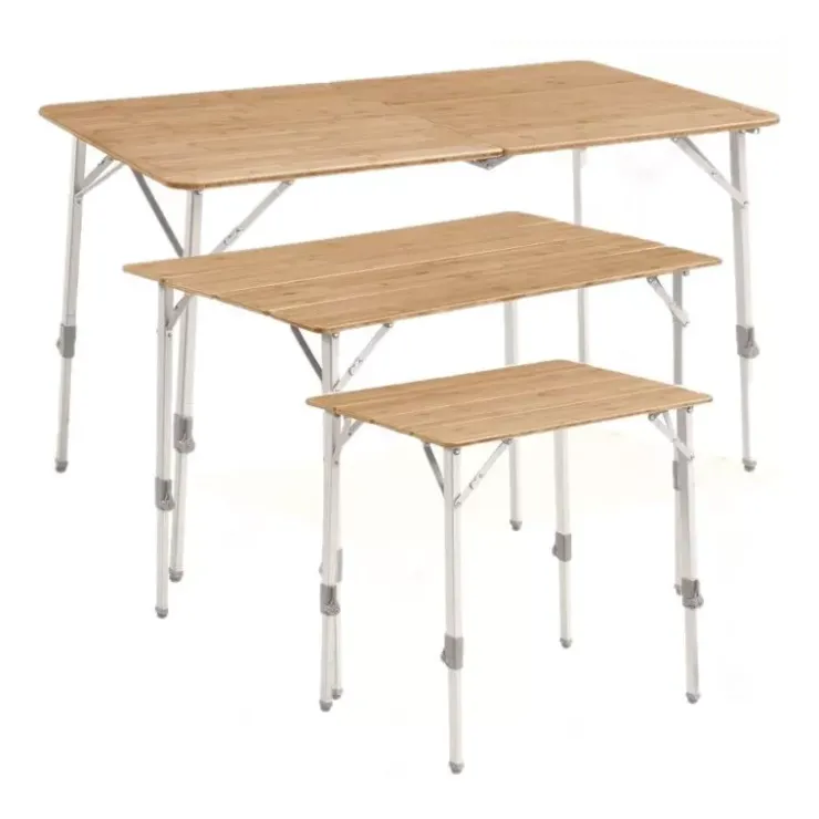 Best Outwell Table pliante plateau plein bambou Custer S/M/L